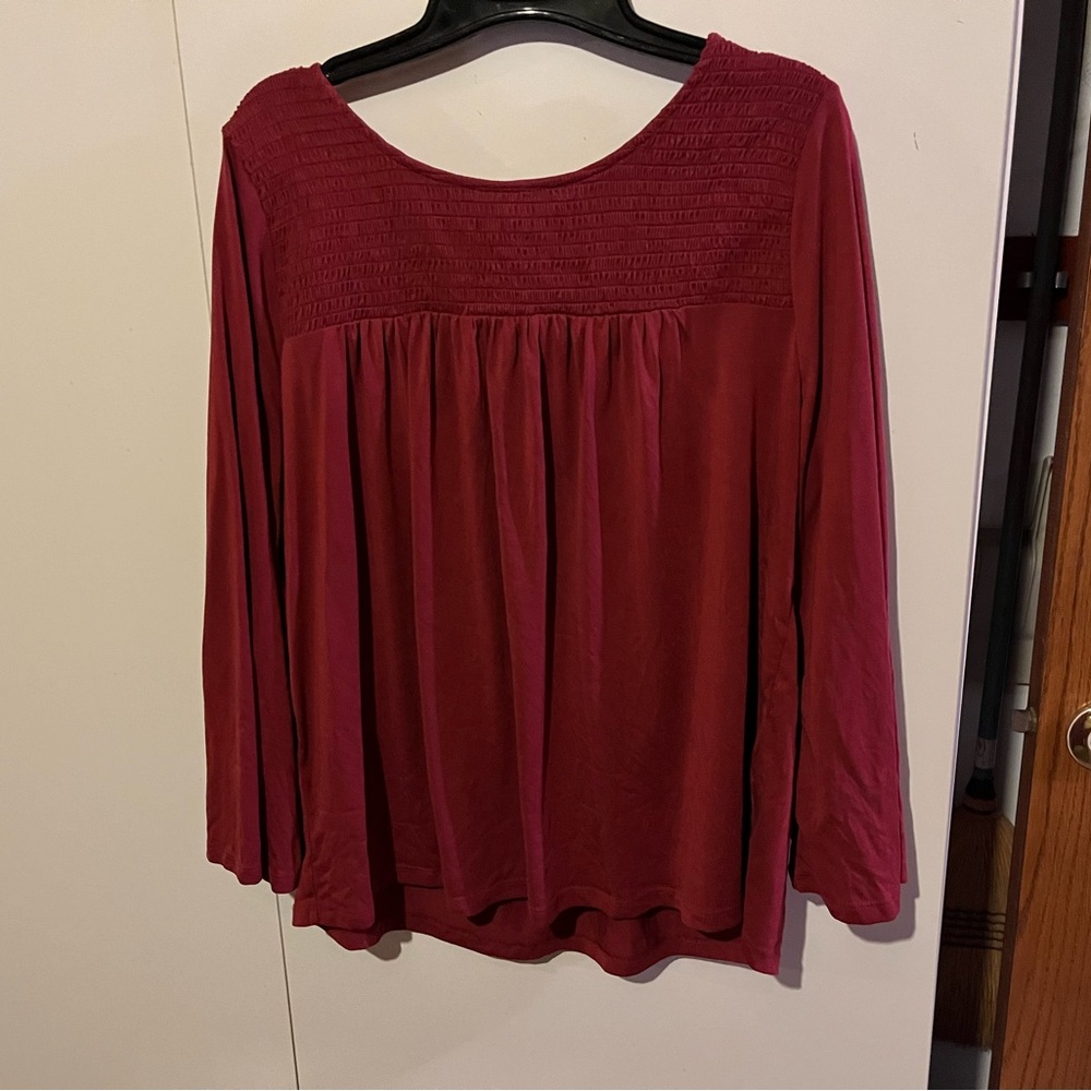 Dark Red Lucky Top